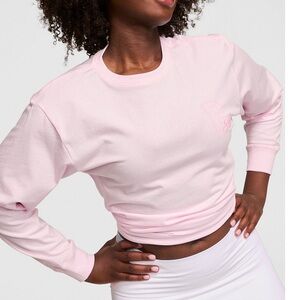 PINK *NWT*Victoria's Secret cotton long sleeve hockey tee XS